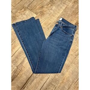 Denizen from Levis Womens Mid Rise Bootcut Jeans Medium Wash Blue Stretch 31x31